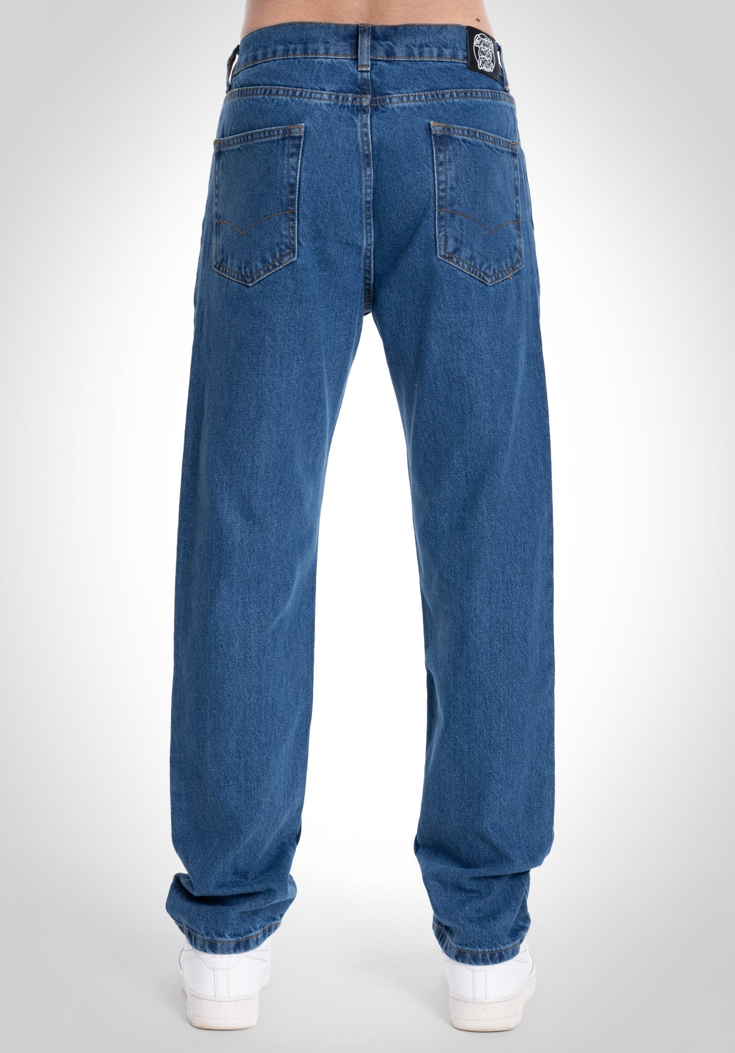 5 Pocket Blue Denim - Stone Washed (30 inch) – Jeans von Straight Outta Cotton