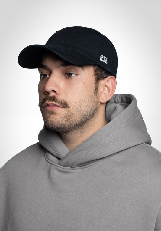 6 Panel Cap „Str8" - Black () – Cap von Straight Outta Cotton