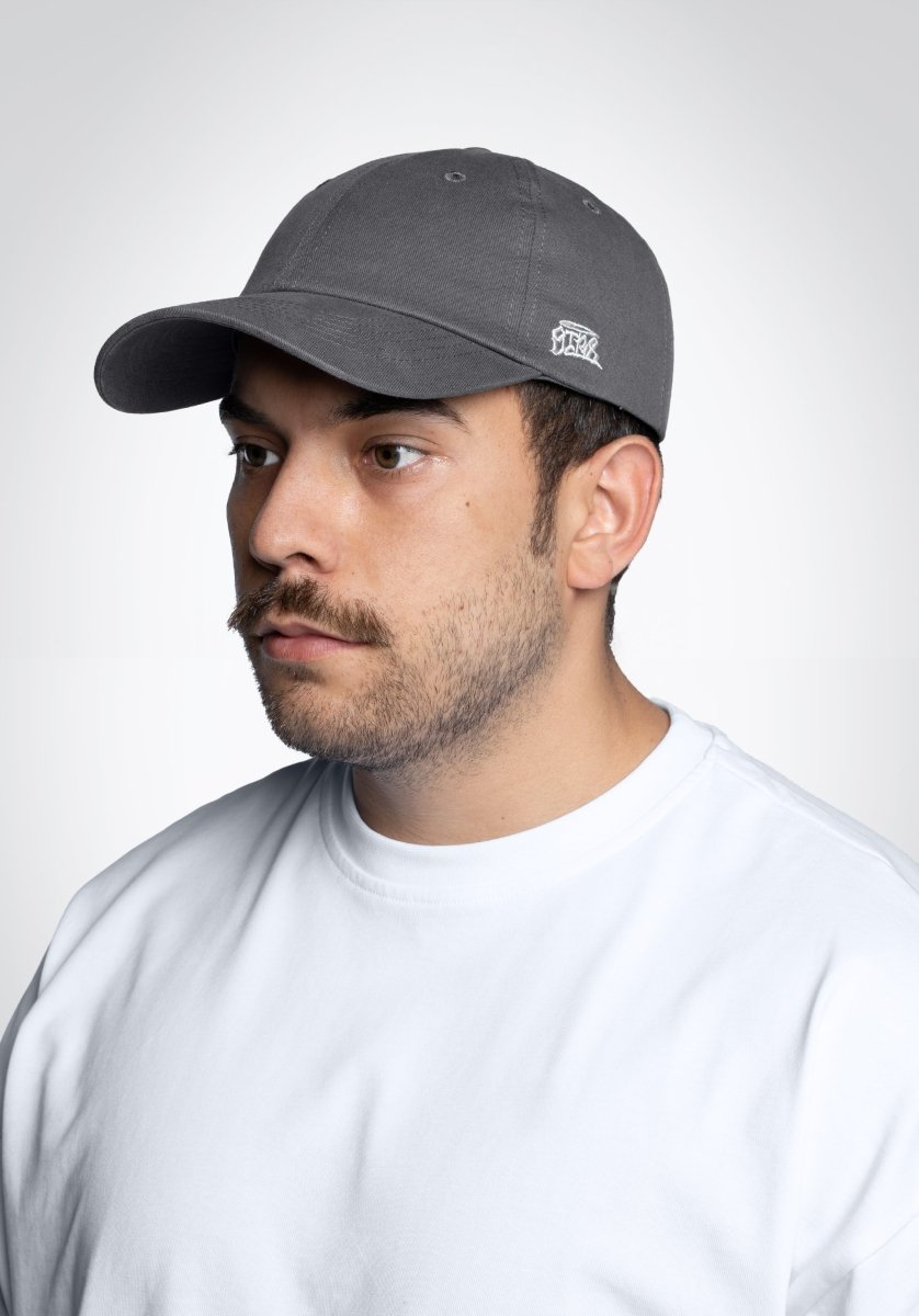 6 Panel Cap „Str8" - Cool Grey () – Cap von Straight Outta Cotton