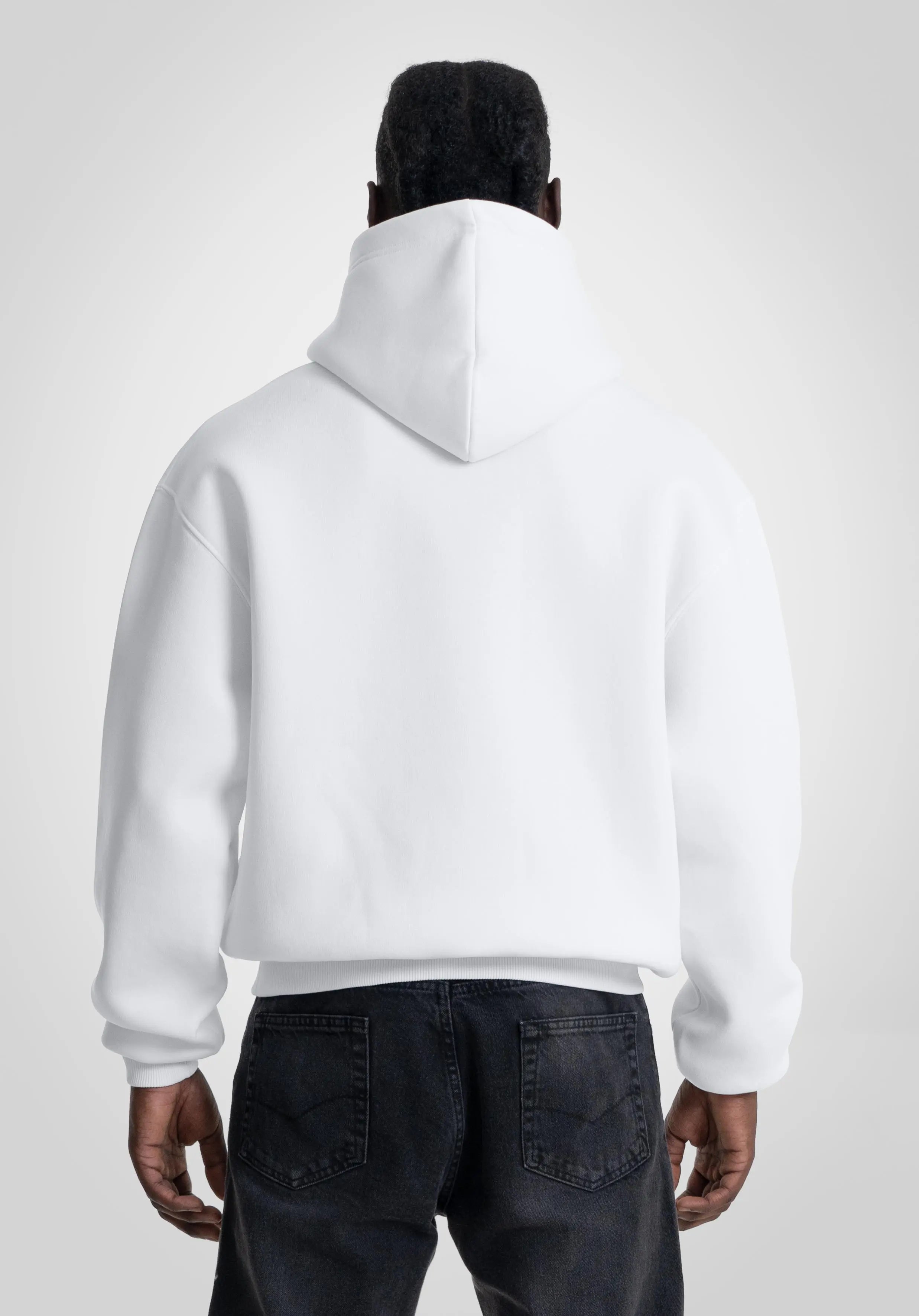 Oversize Hoodie - White Straight Outta Cotton