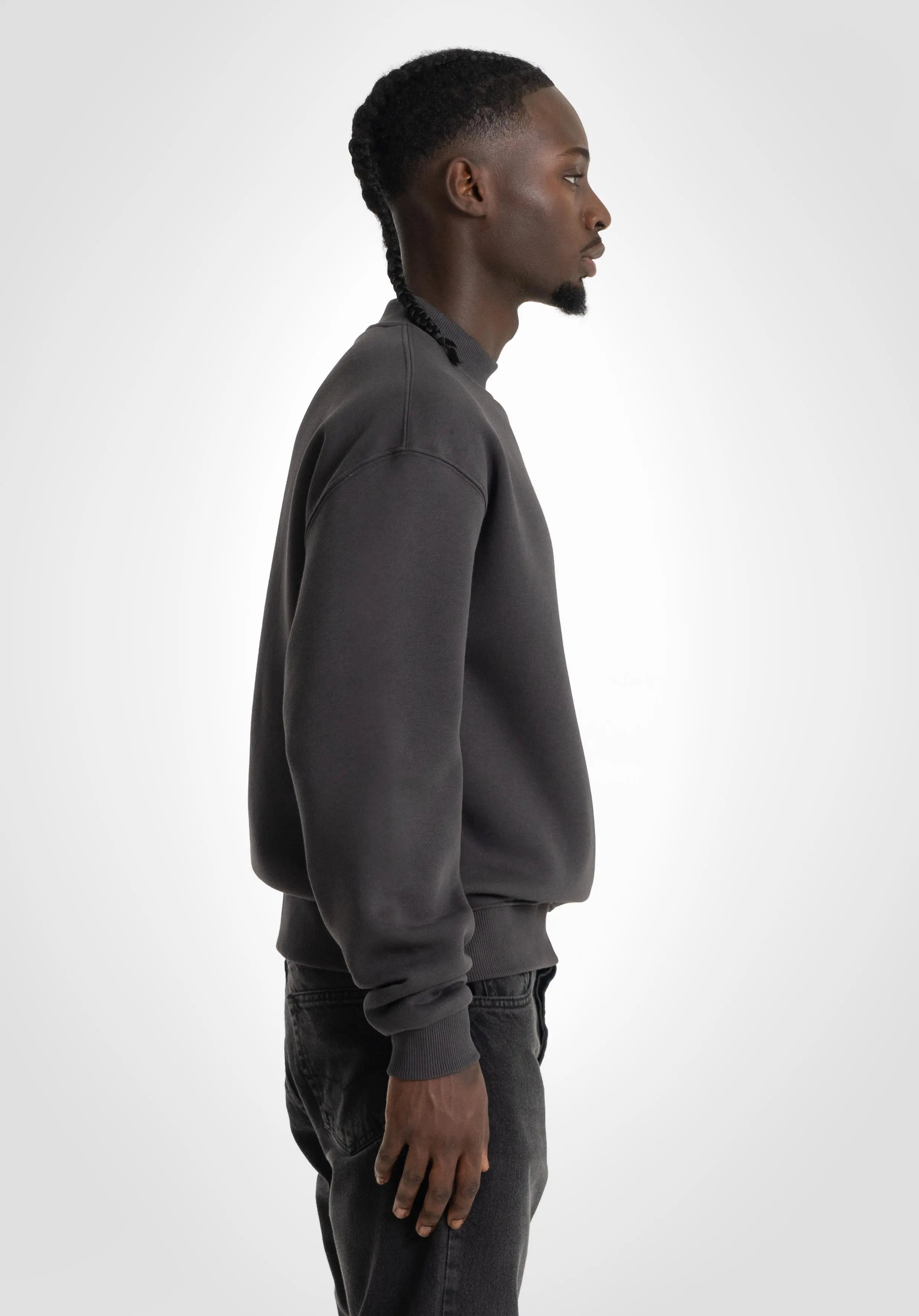 Oversize Sweater - Slate Grey Straight Outta Cotton