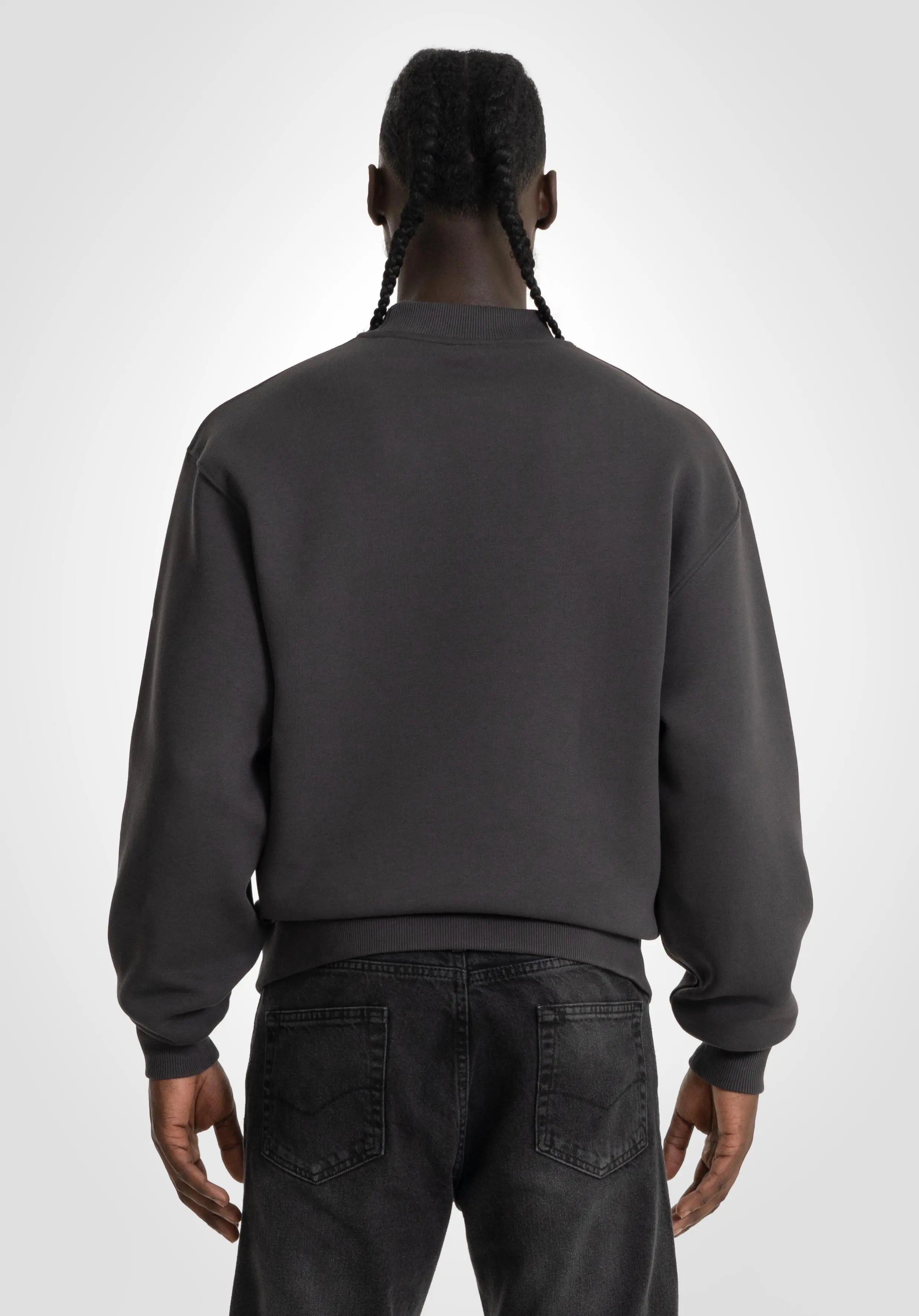 Oversize Sweater - Slate Grey Straight Outta Cotton