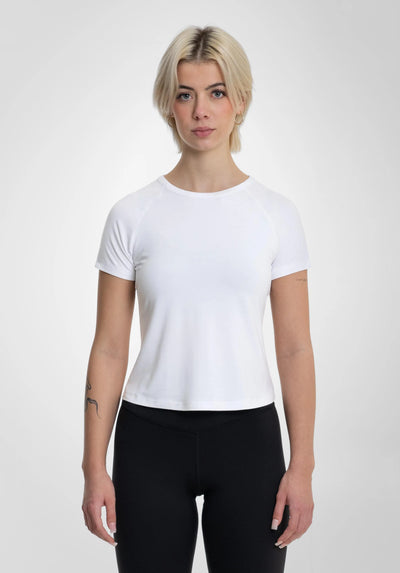 Women Basic T-Shirt - White straight-outta-cotton.com