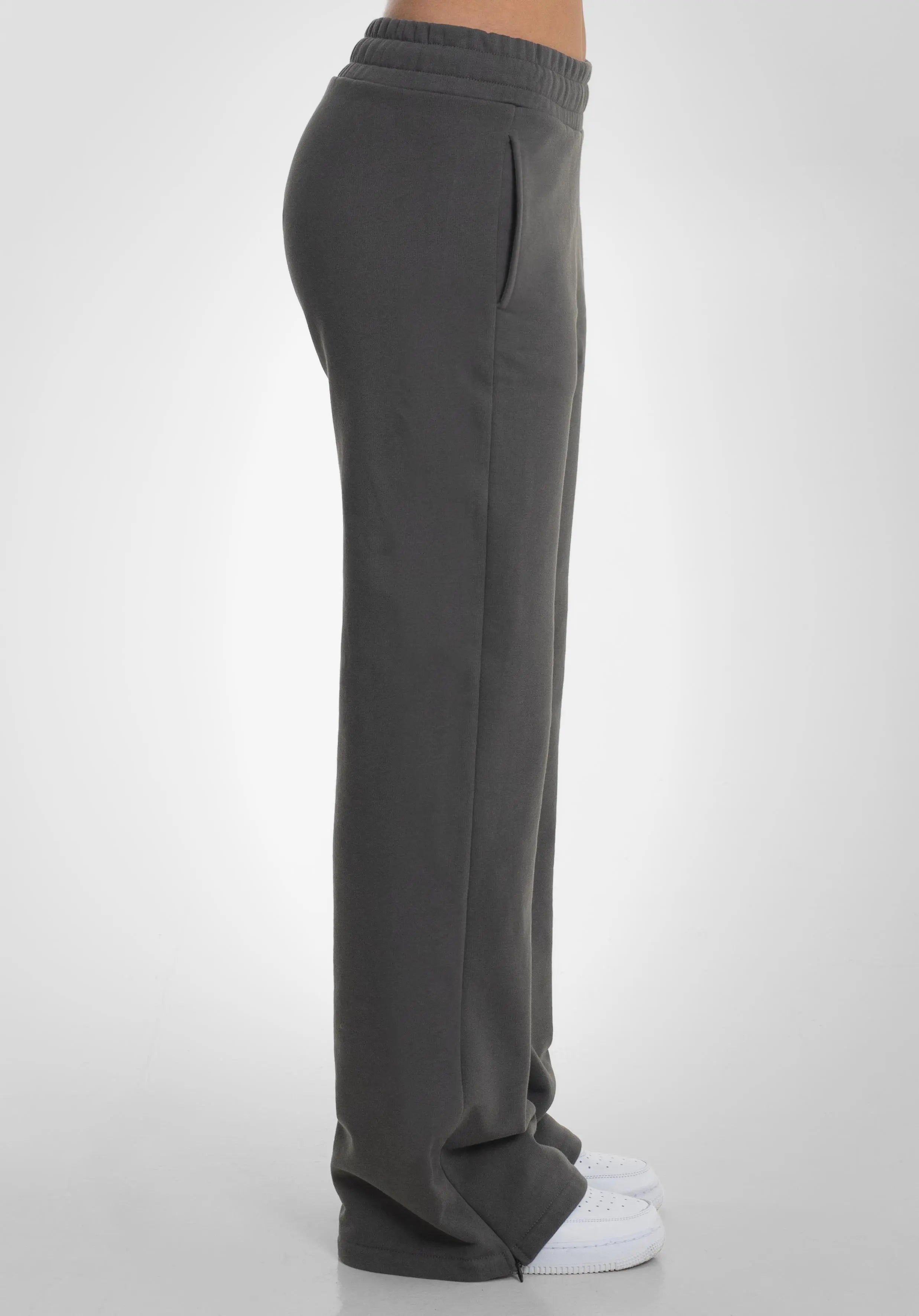 Women Straight Leg Jogger Coral Grey Straight Outta Cotton