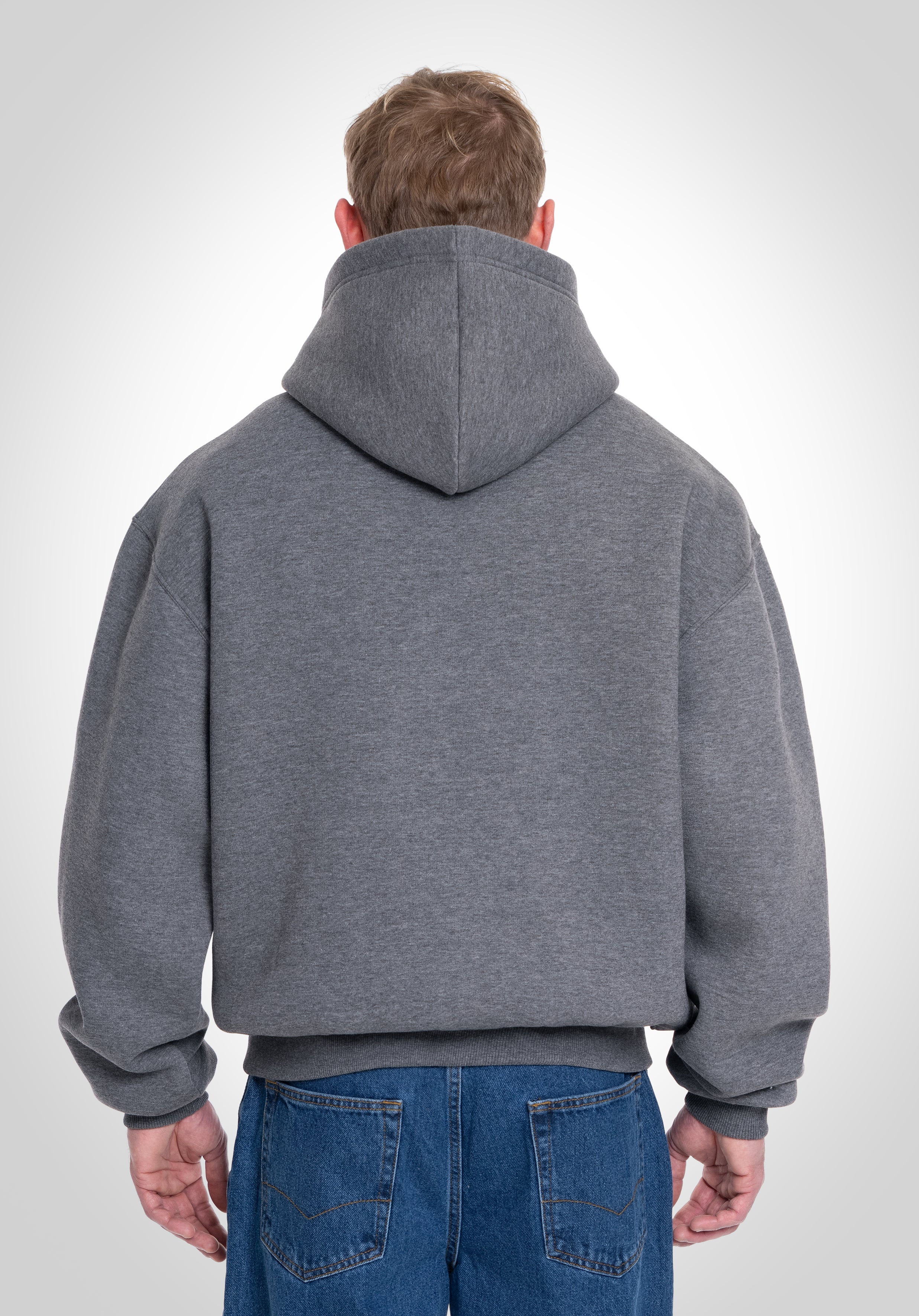 Oversize Hoodie - Dark Melange Grey