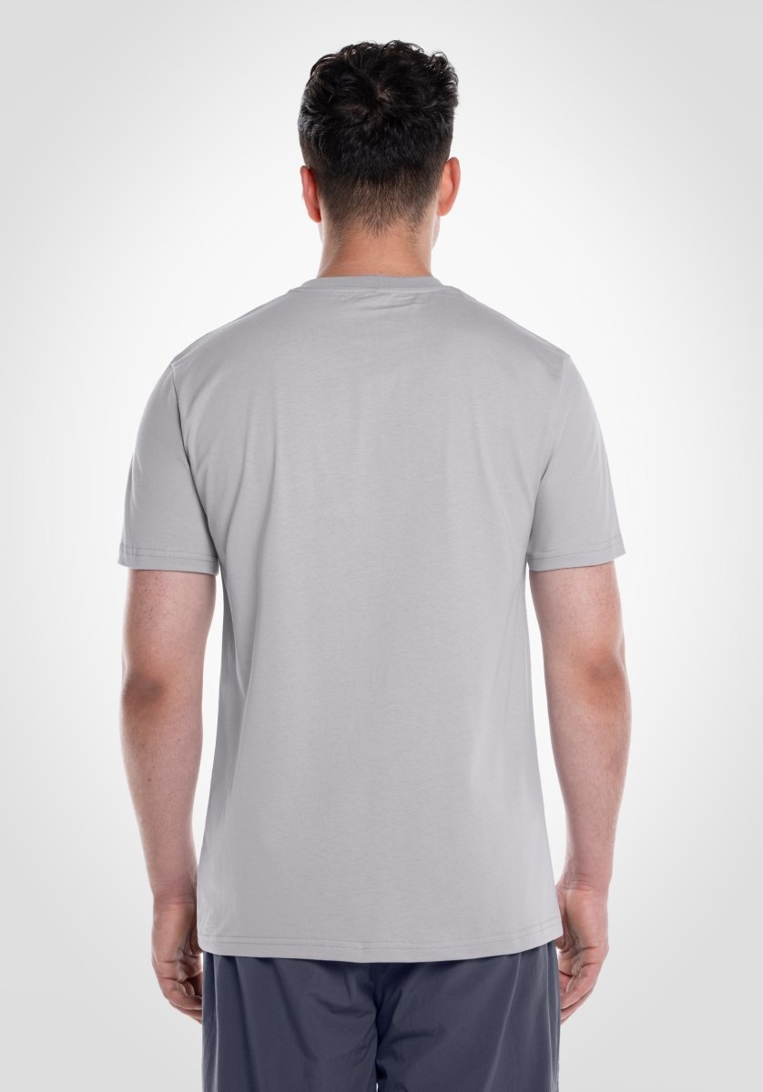 Basic Regular Fit Tee - Light Grey () – T-shirt's von Straight Outta Cotton