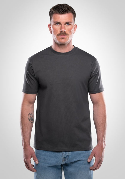 Basic Regular Fit Tee - Slate Grey (Grau) – von Straight Outta Cotton