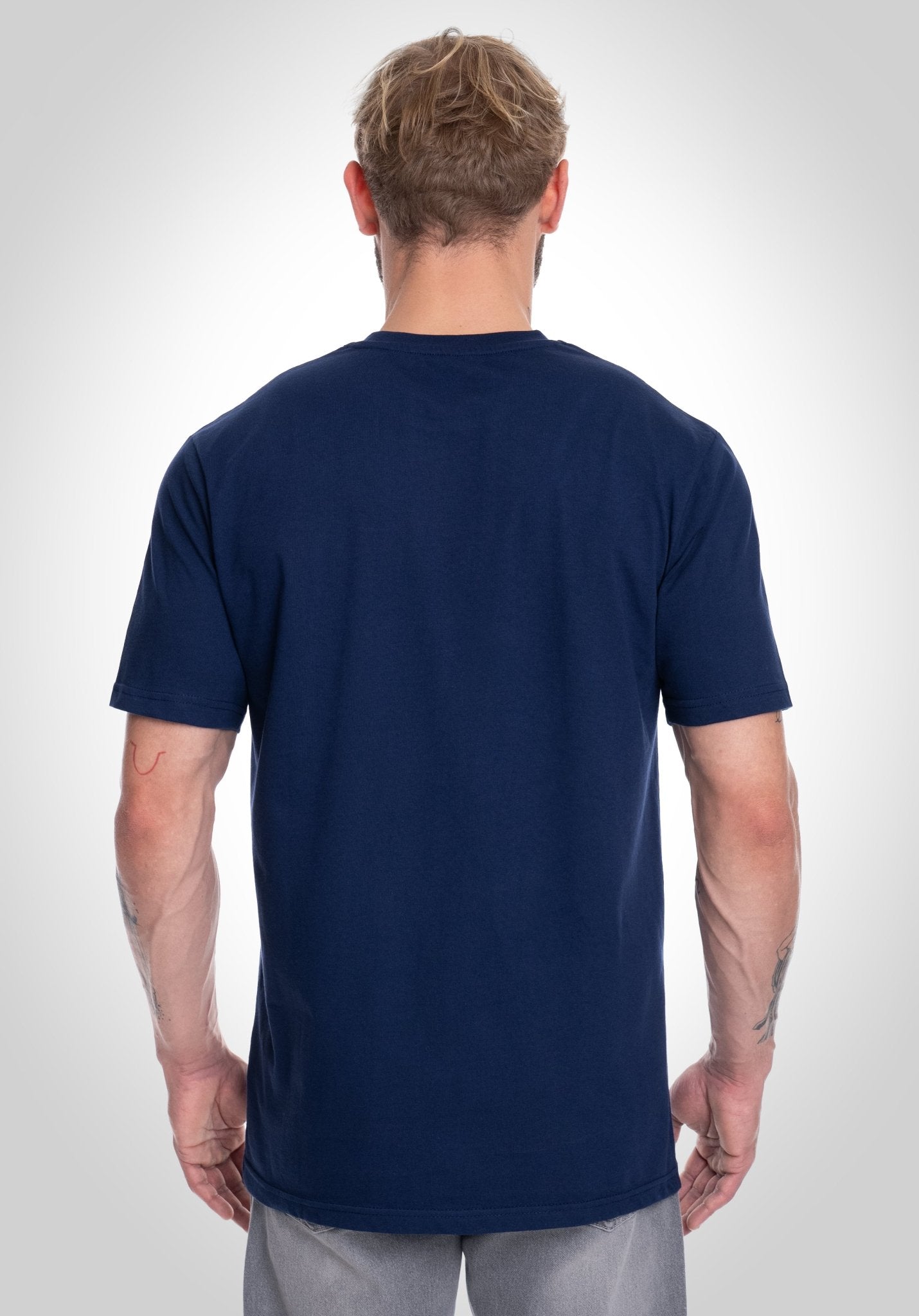 Basic Regular Fit Tee - Slate Navy () – T-shirt's von Straight Outta Cotton