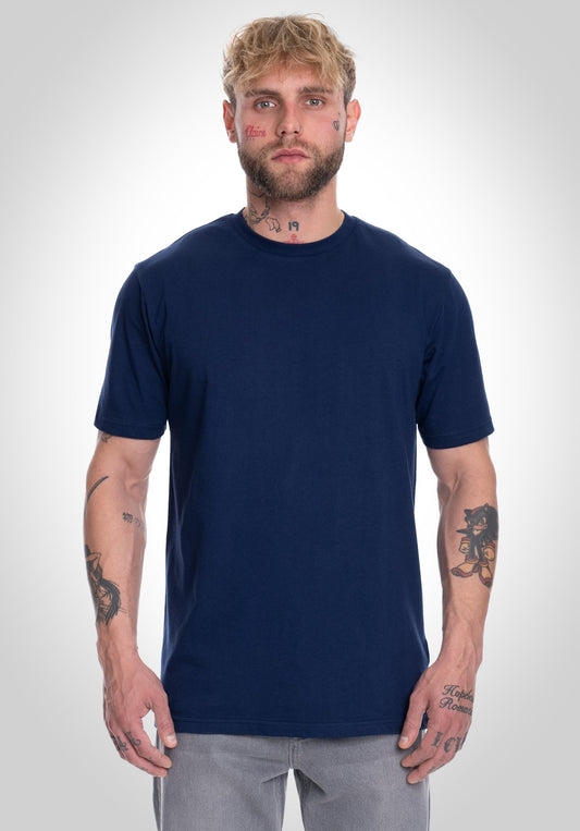 Basic Regular Fit Tee - Slate Navy () – T-shirt's von Straight Outta Cotton