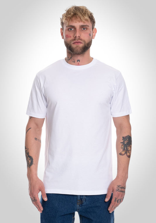 Basic Regular Fit Tee - White () – T-shirt's von Straight Outta Cotton
