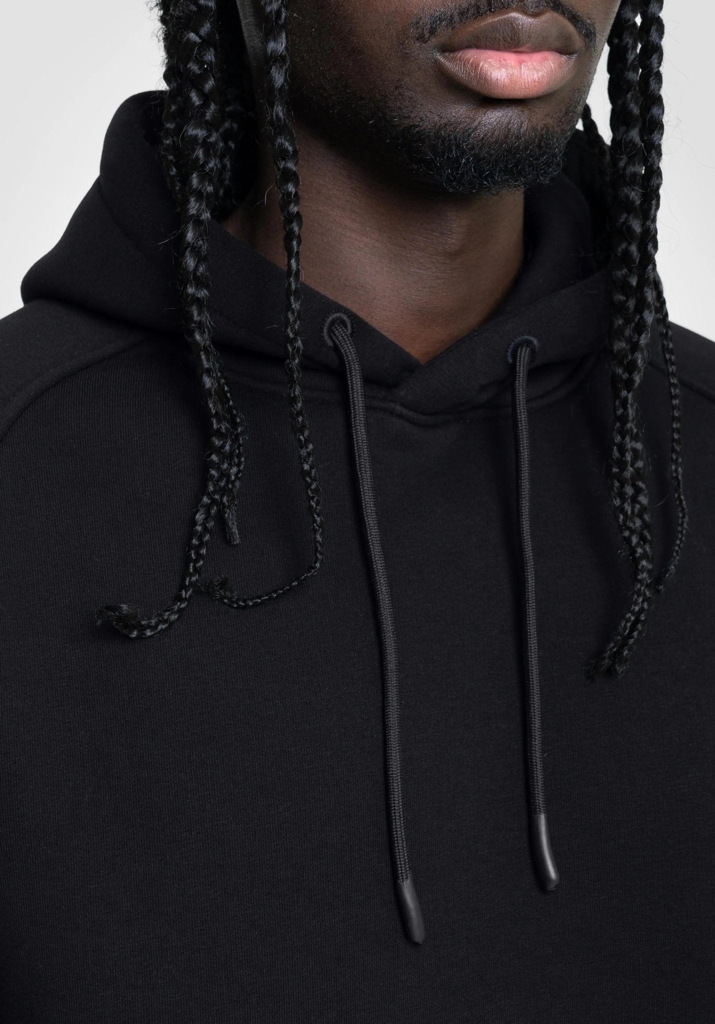 Boxy Raglan Hoodie - Black (Schwarz) – Hoodies von Straight Outta Cotton