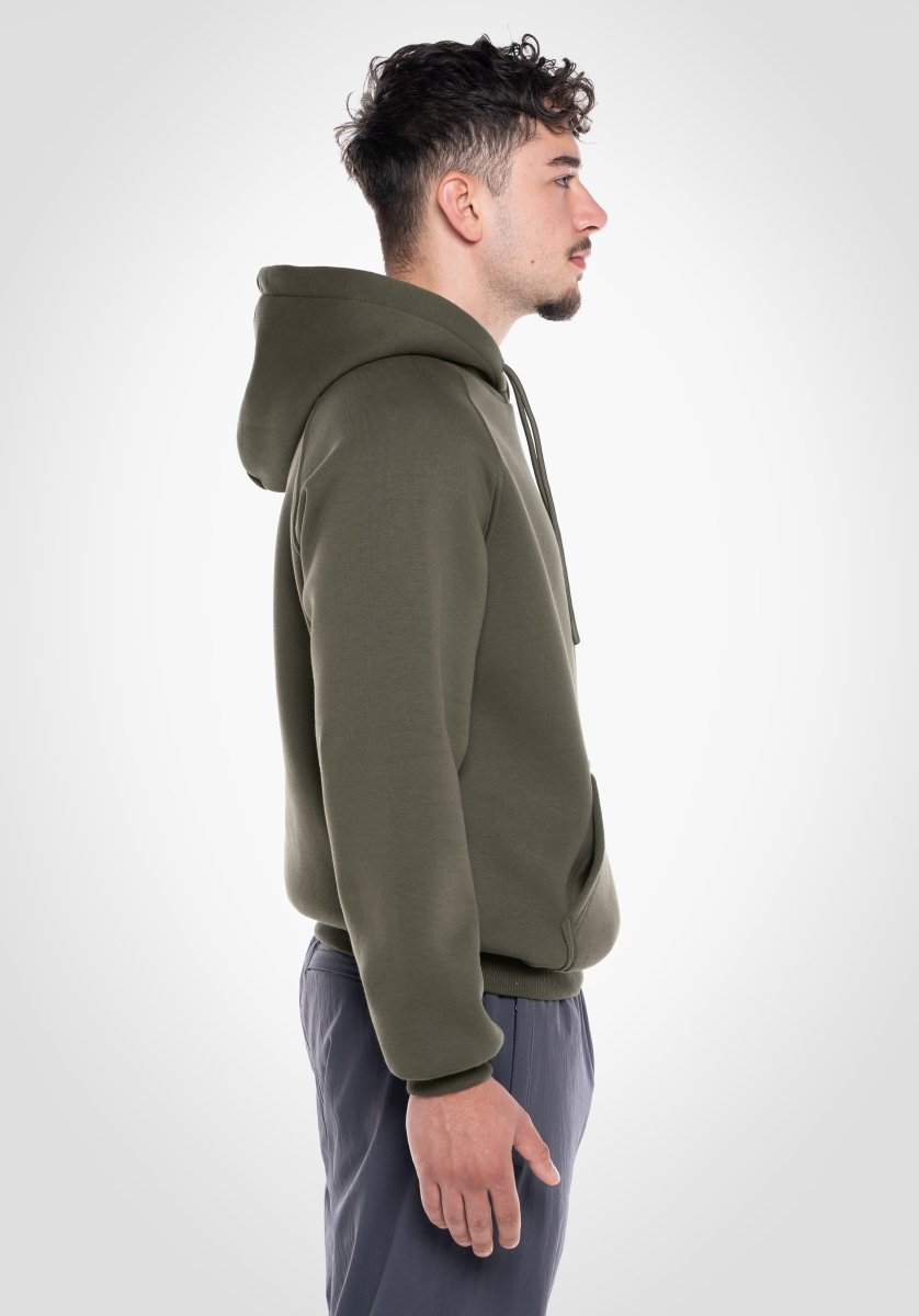 Boxy Raglan Hoodie - Olive (Olive) – Hoodies von Straight Outta Cotton