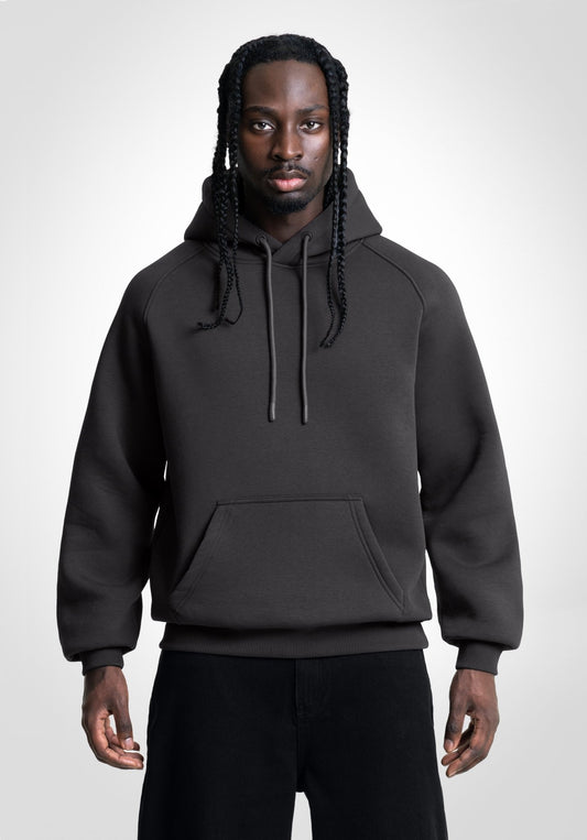 Boxy Raglan Hoodie - Slate Grey (Grau) – Hoodies von Straight Outta Cotton