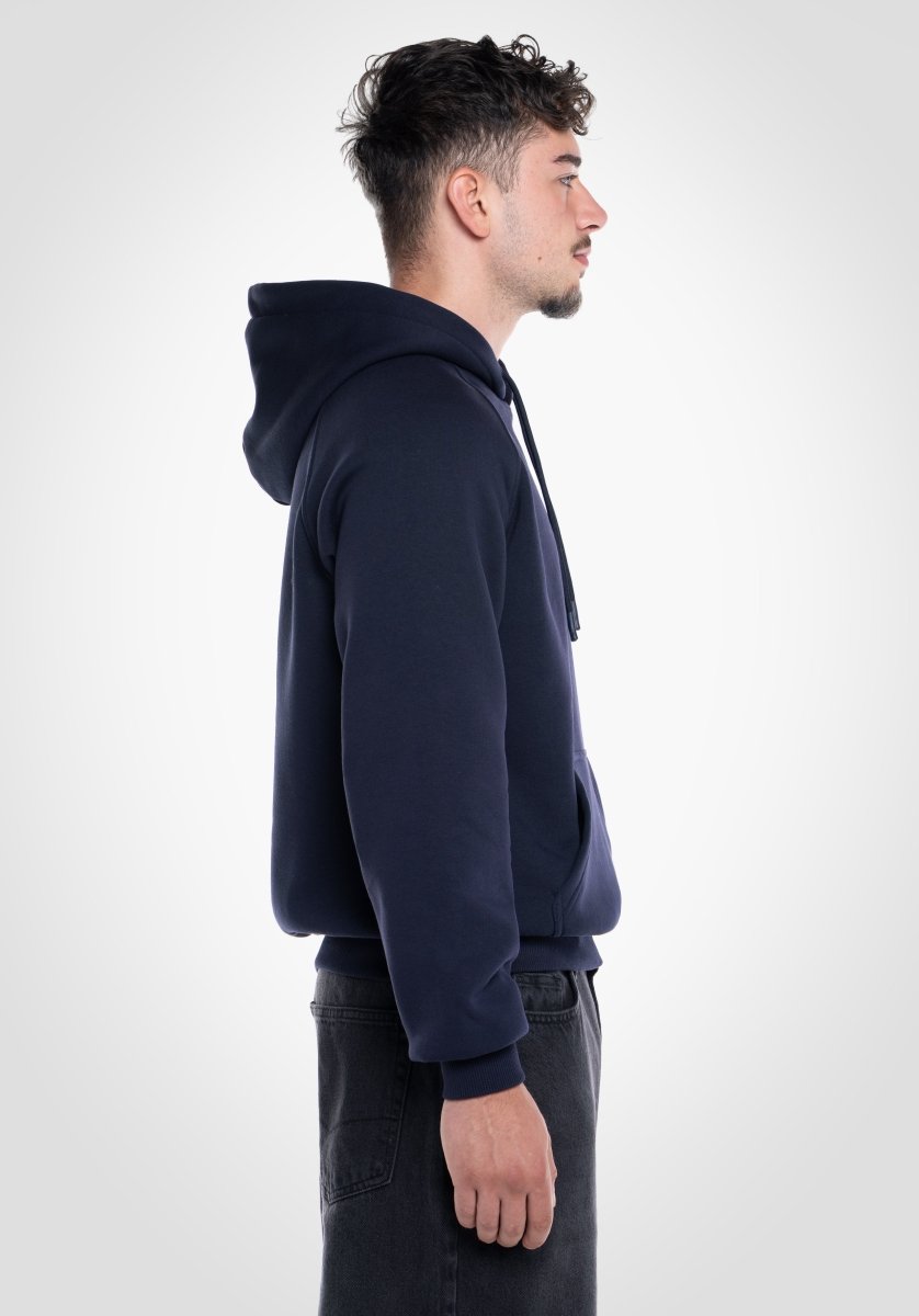 Boxy Raglan Hoodie - Slate Navy (Marineblau) – Hoodies von Straight Outta Cotton