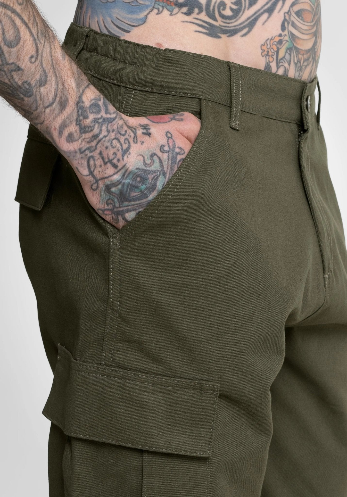 Cargo Pants - Khaki () – Cargo Pants von Straight Outta Cotton