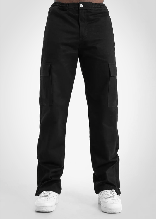 Cargo Pants Straight Leg - Black () – Cargo Pants von Straight Outta Cotton