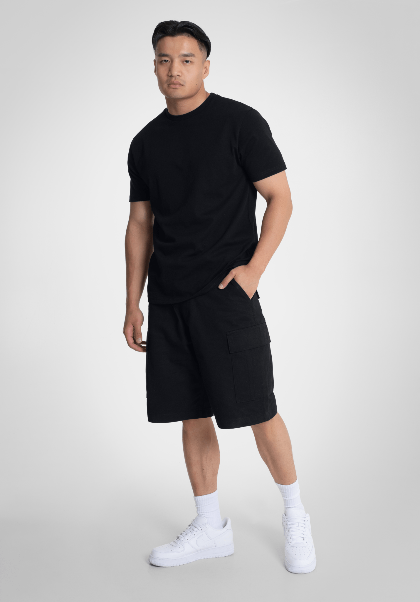 Cargo Shorts - Black () – Cargo Shorts von Straight Outta Cotton