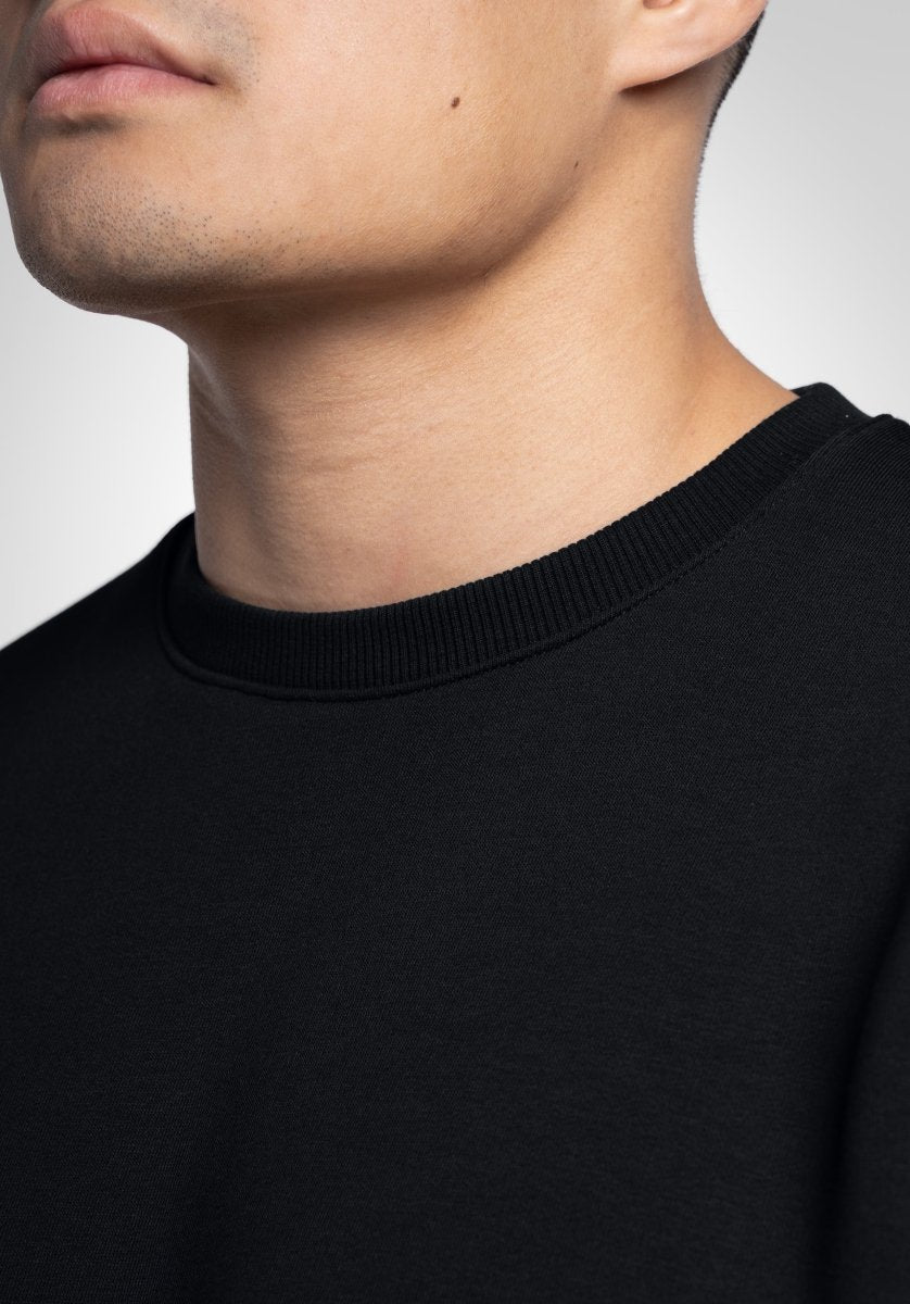 Classic Boxy Sweater - Black (Schwarz) – Sweater von Straight Outta Cotton