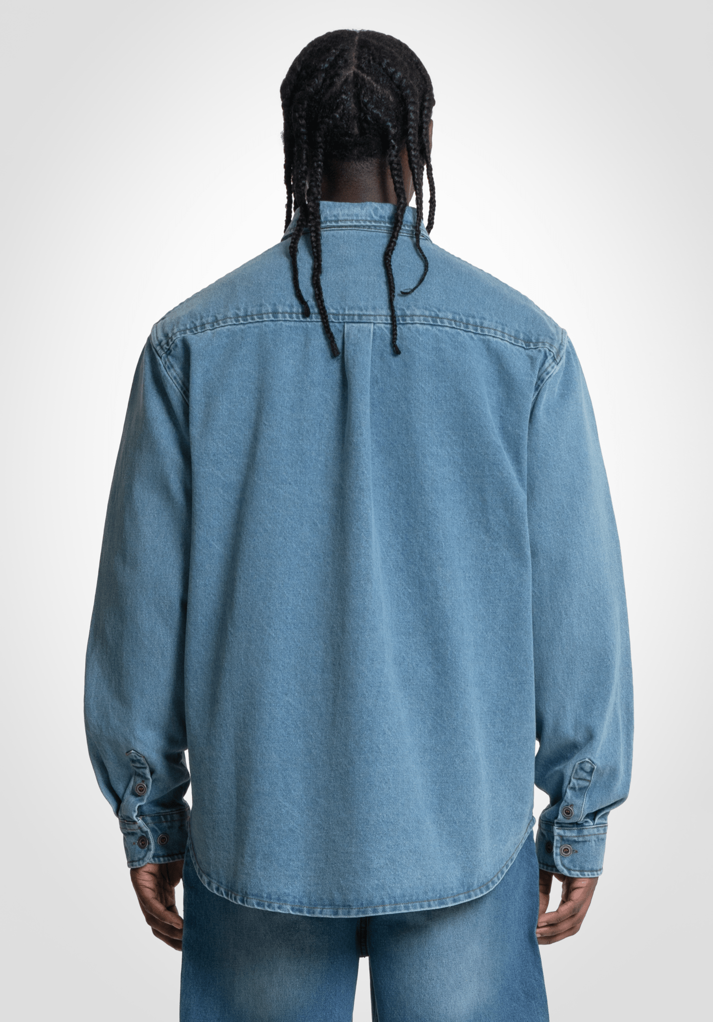 Denim Shirt - Bleached Washed () – Jeans von Straight Outta Cotton
