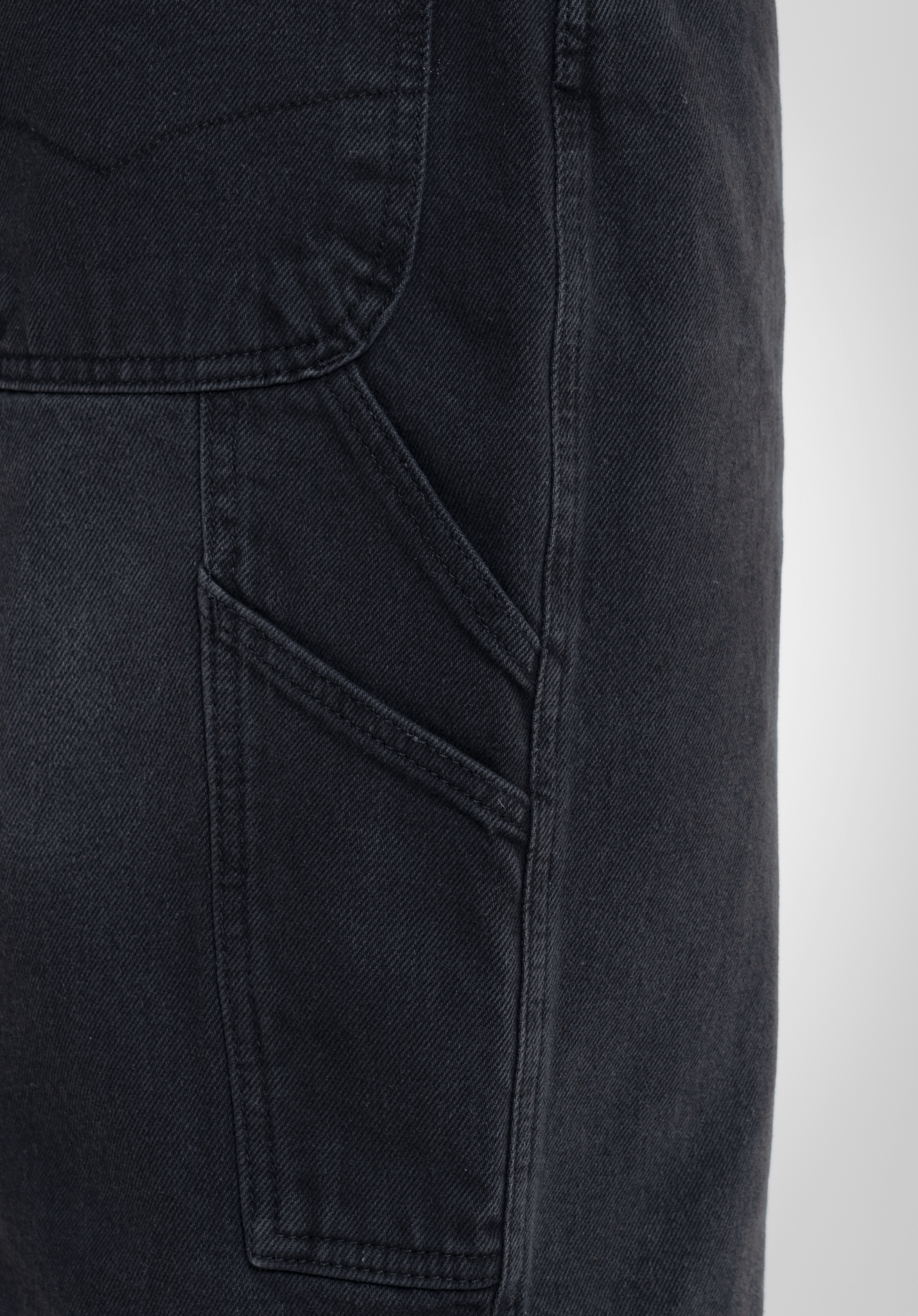Denim Shorts - Black Washed (Schwarz) – Shorts von Straight Outta Cotton