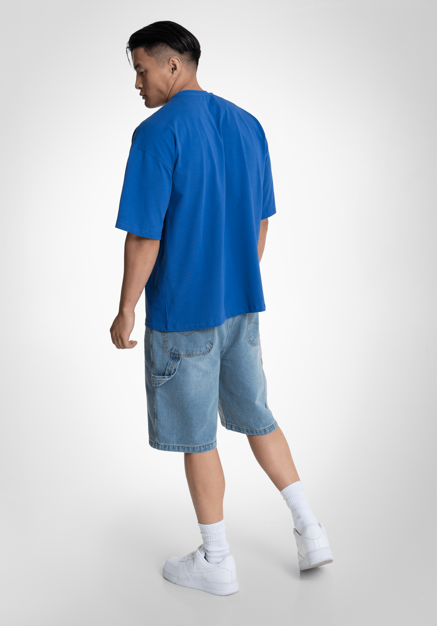 Denim Shorts - Bleached (Blau) – Shorts von Straight Outta Cotton