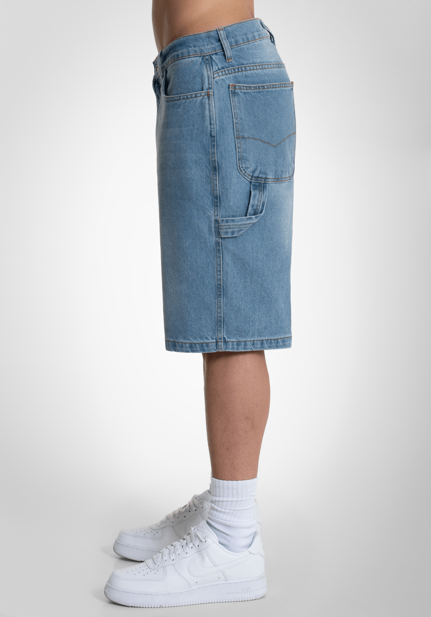 Denim Shorts - Bleached (Blau) – Shorts von Straight Outta Cotton