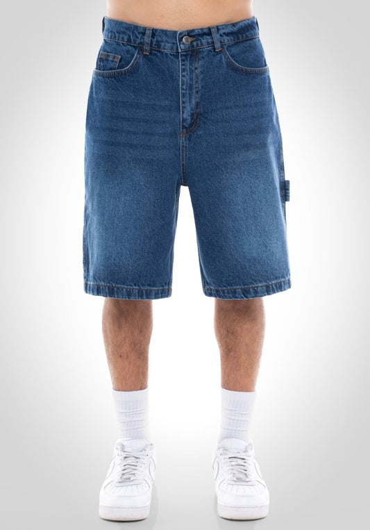 Denim Shorts - Stone Washed (Blauw) – Shorts van Straight Outta Cotton