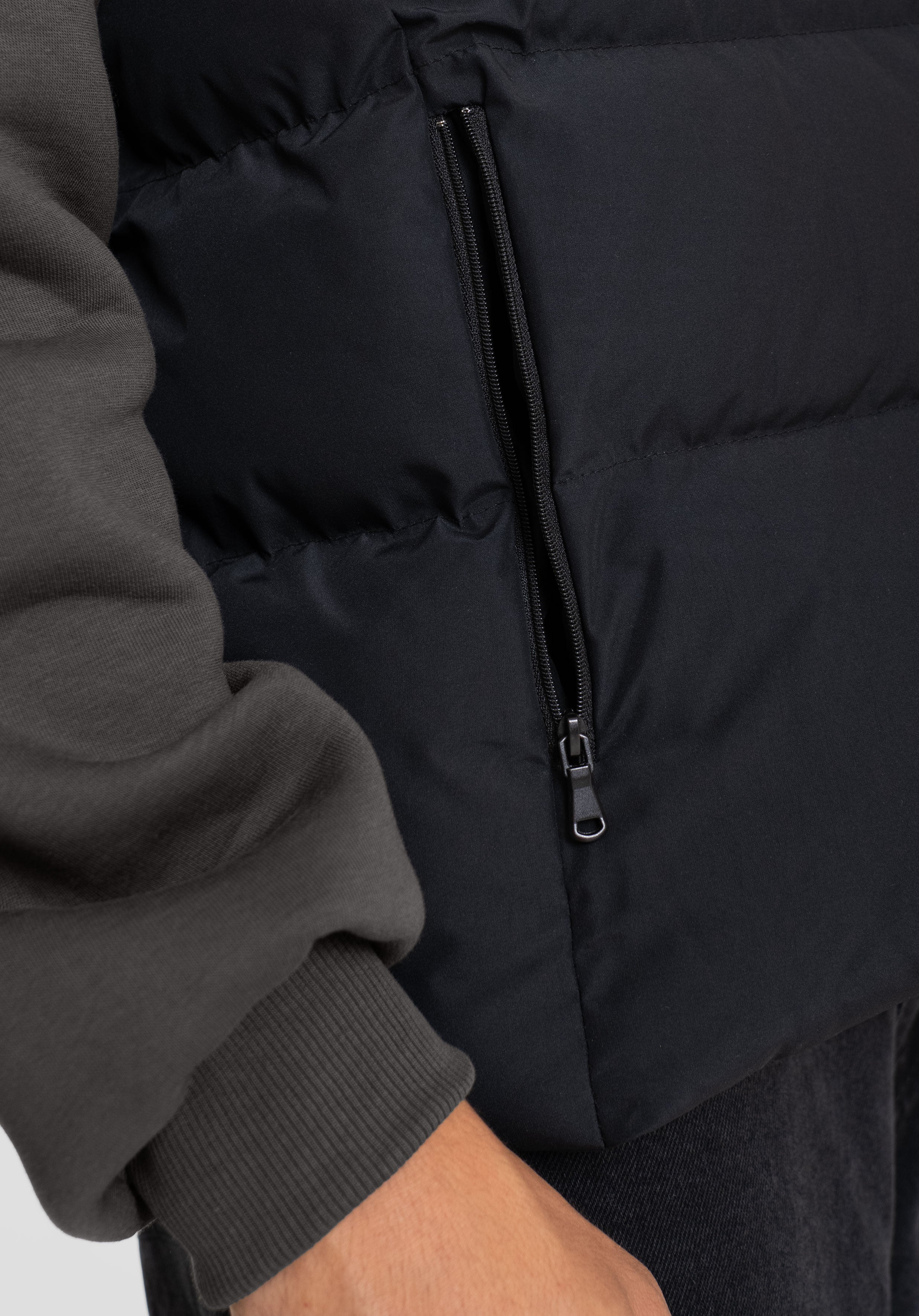 Basic Puff Vest - Black
