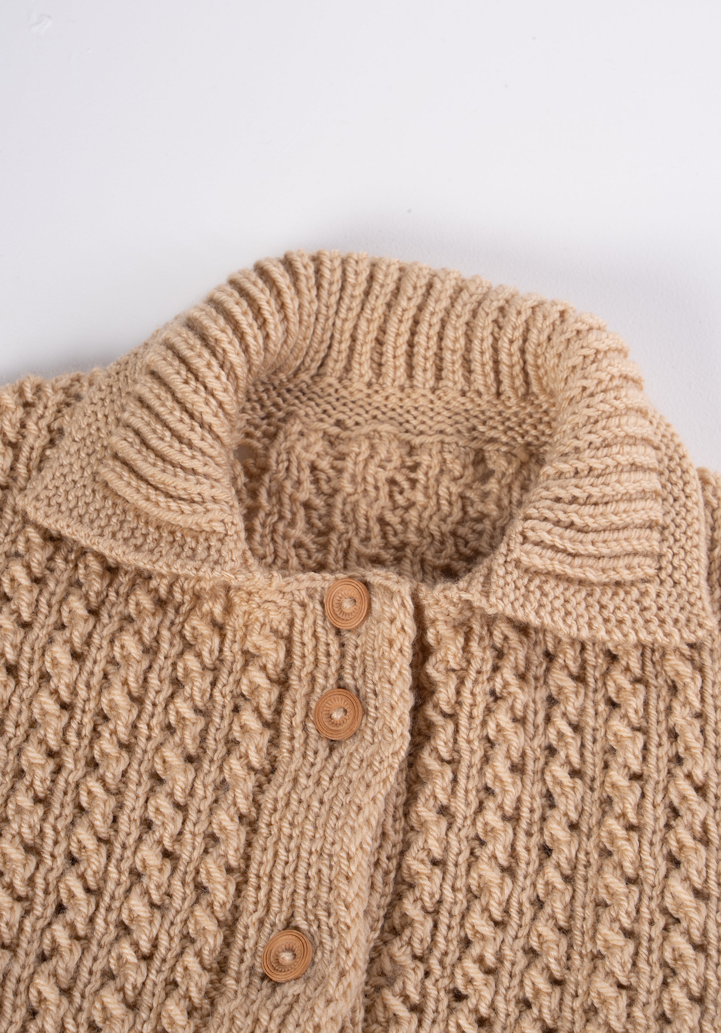 Handcrafted Knit Jacket - Nude