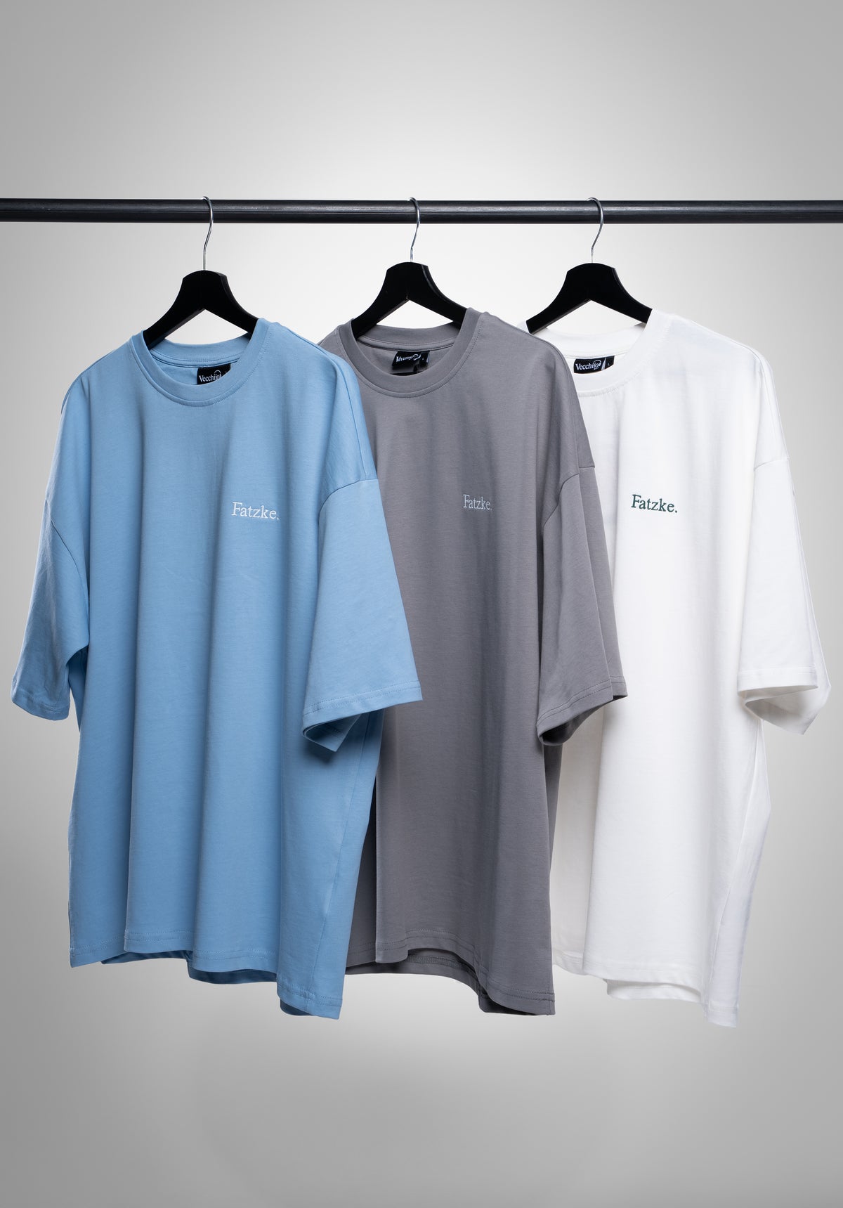 Fatzke Oversize Tee alle drei Farben Cool Grey, Light Blue und Off White