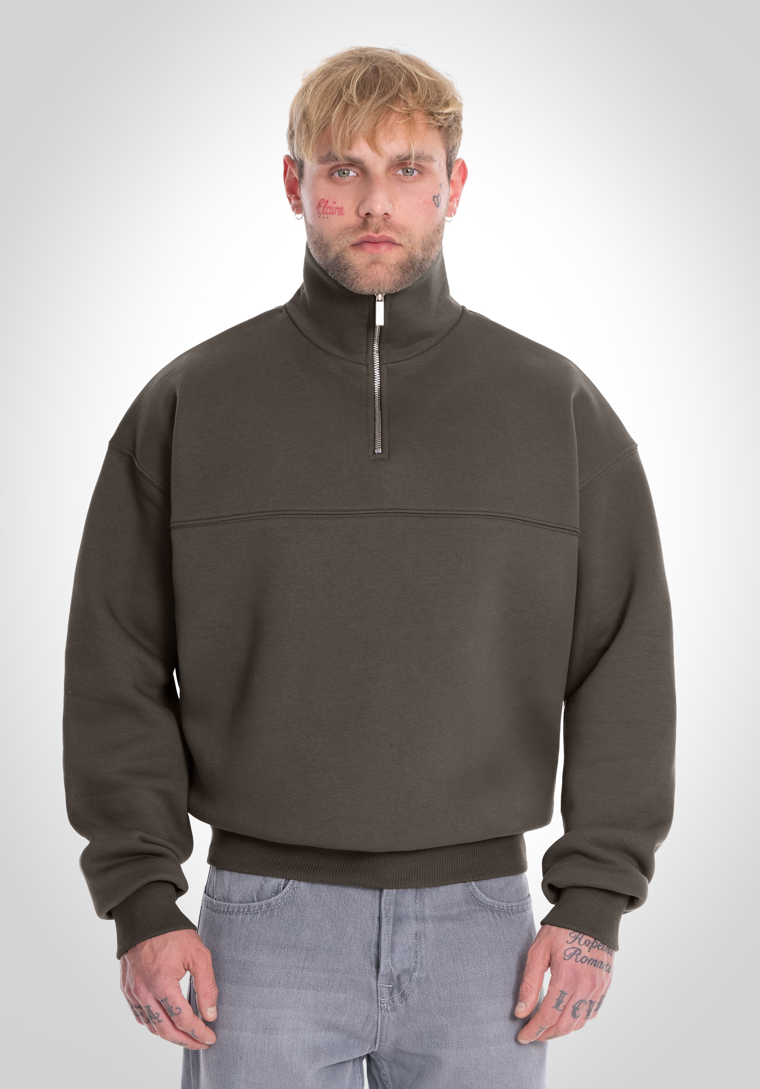 Half Zip - Olive
