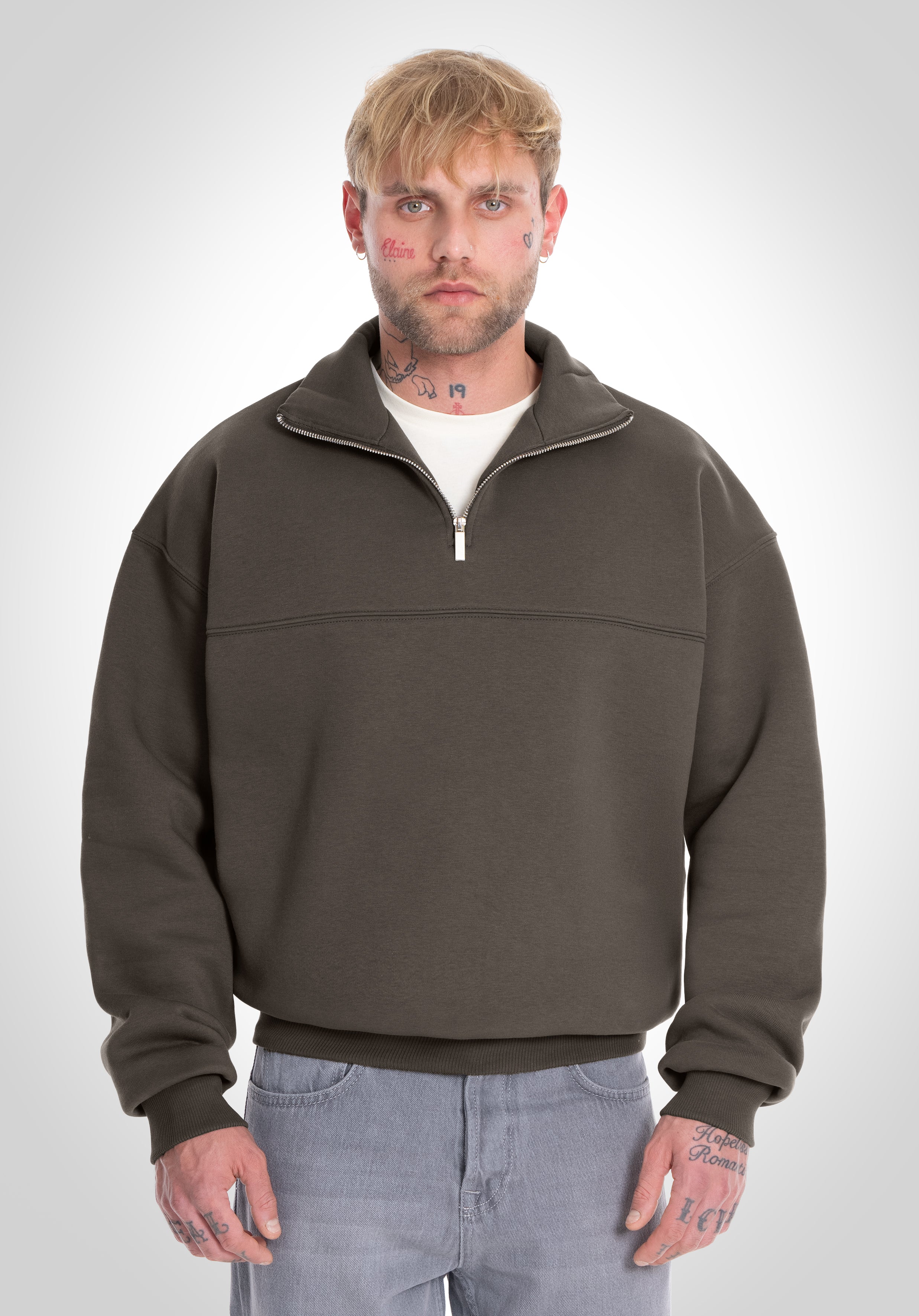 Half Zip - Olive