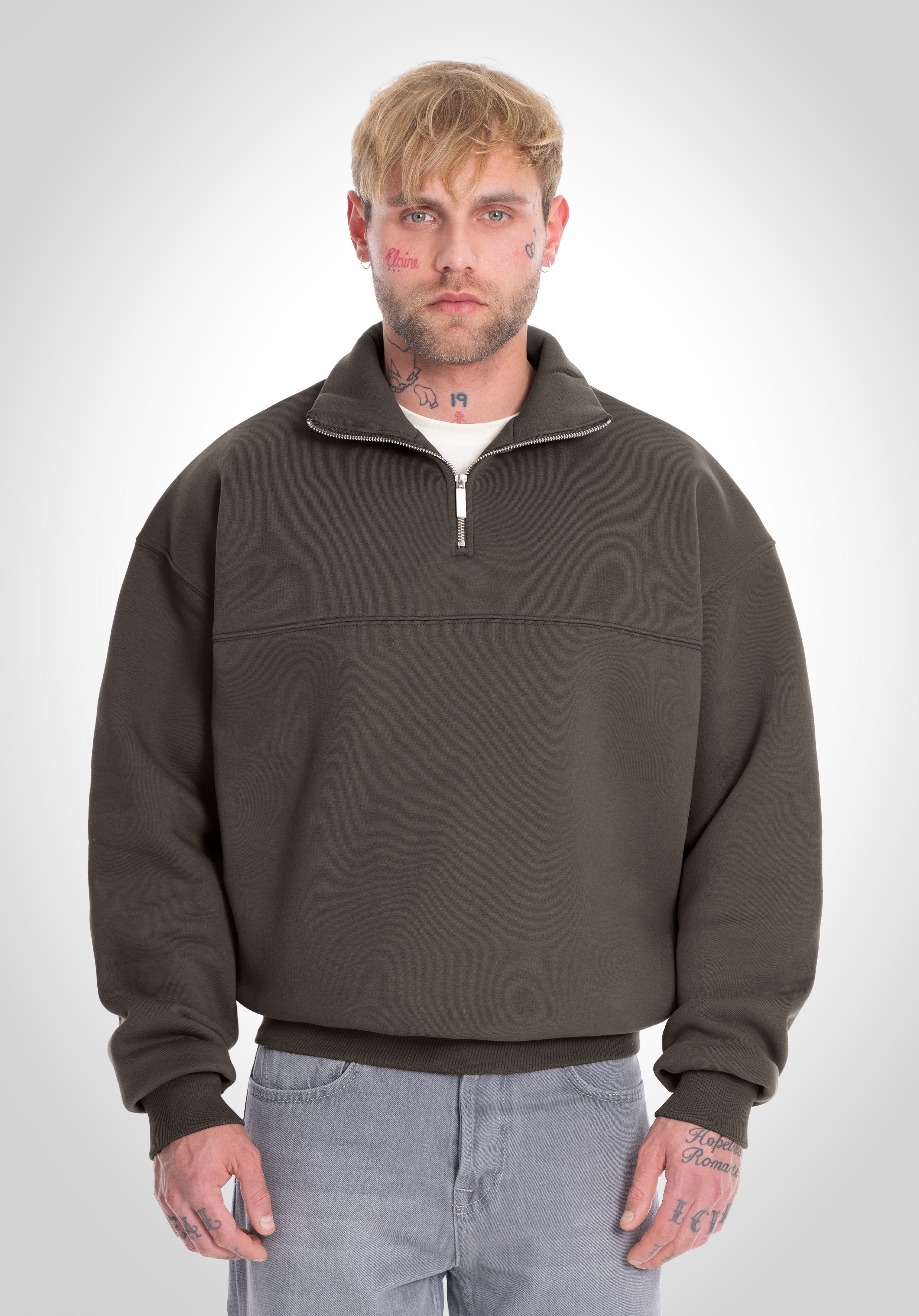 Half Zip - Olive