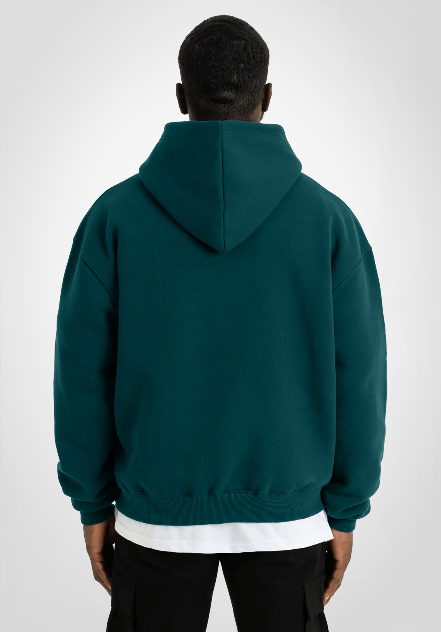 Full Zip Oversize Hoodie - Dark Pine Green (Grün) – Hoodies von Straight Outta Cotton