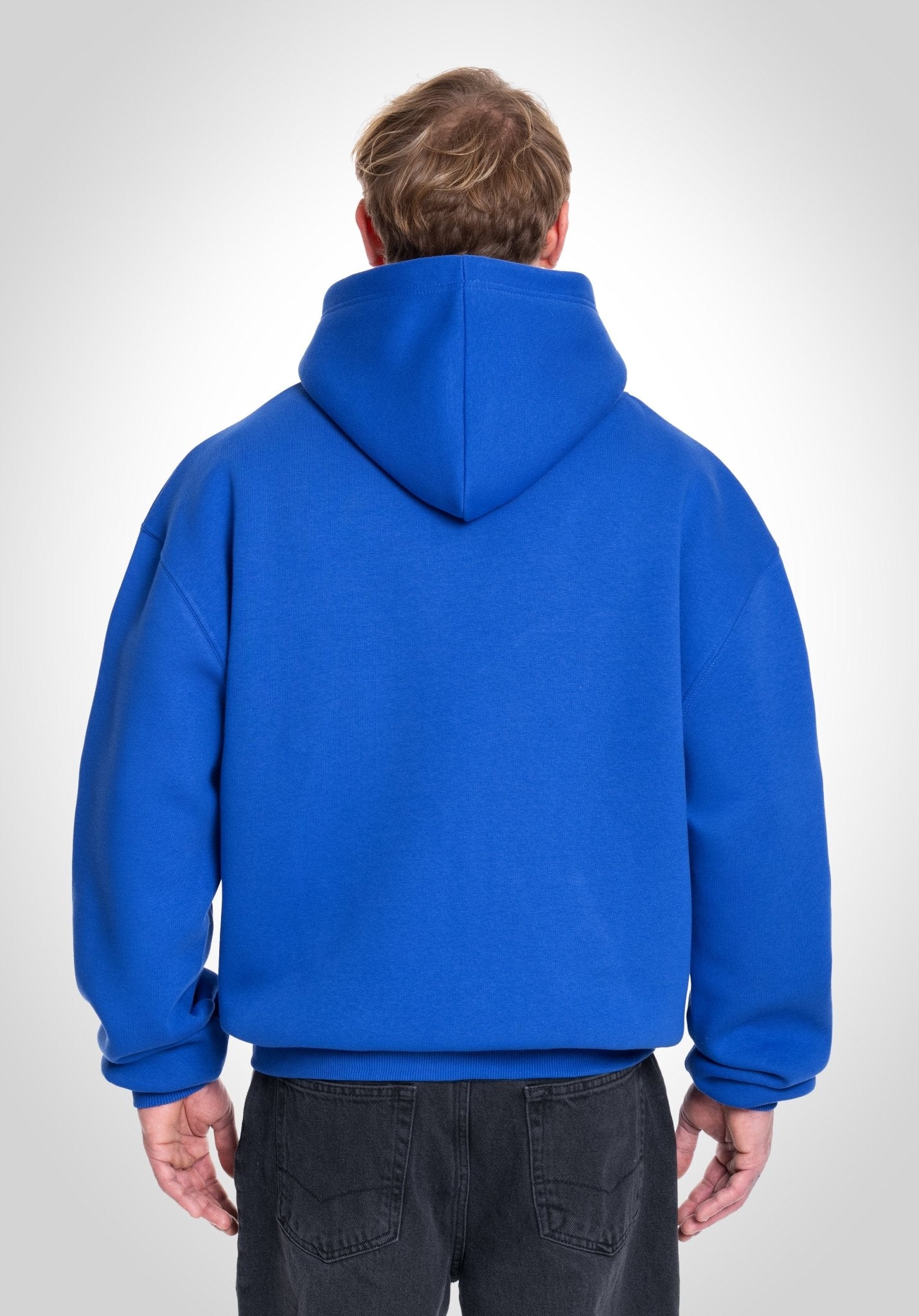 Full Zip Oversize Hoodie - East Blue () – Hoodies von Straight Outta Cotton