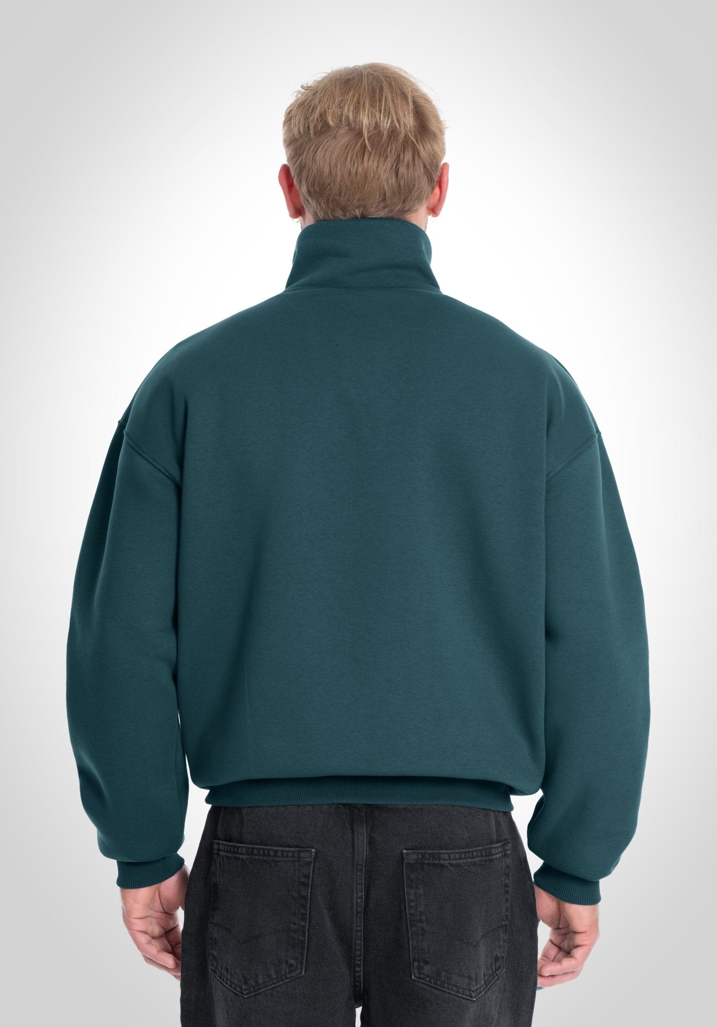 Half Zip - Pine Green (Grün) – Hoodies von Straight Outta Cotton