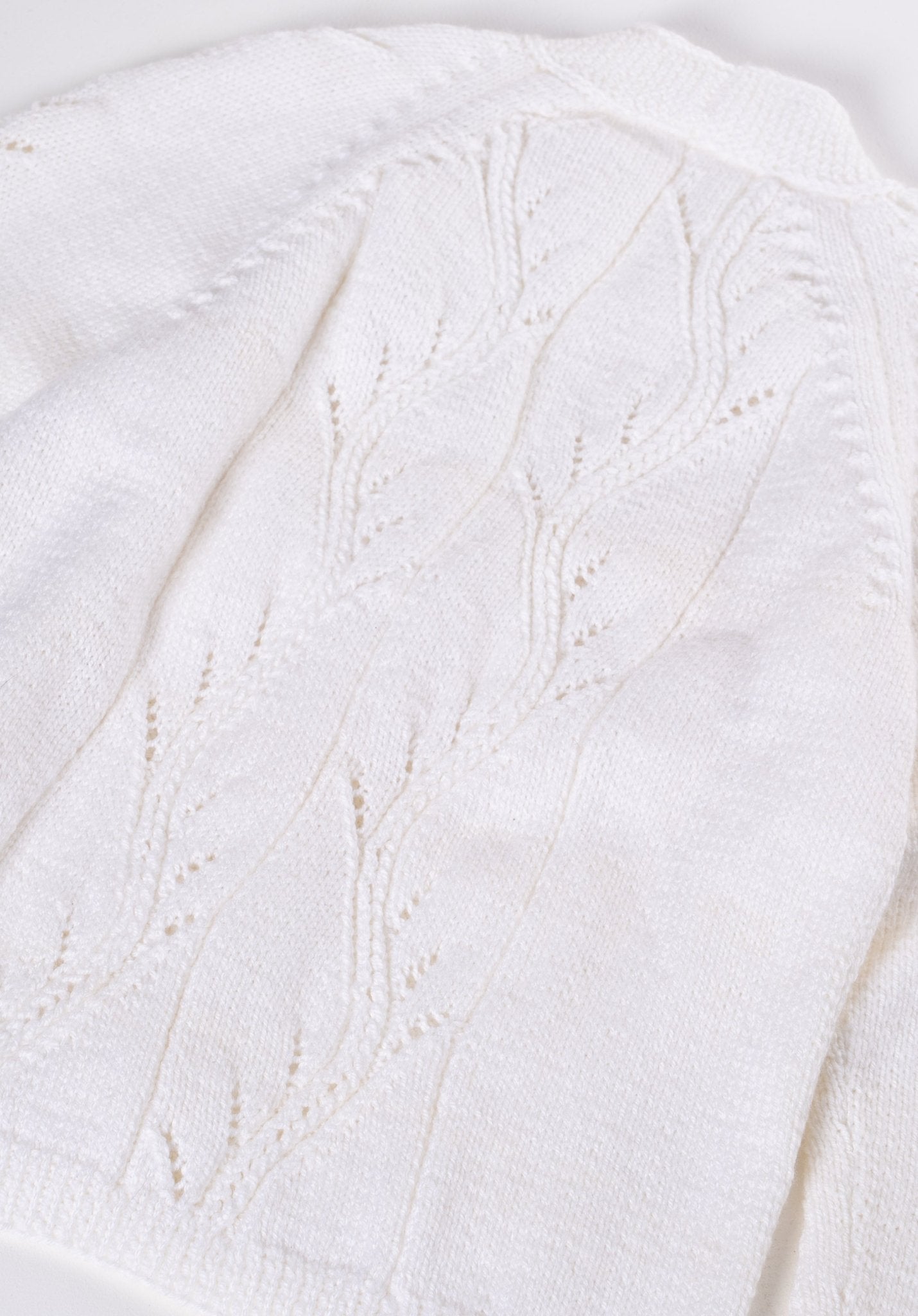 Handcrafted Knit Jacket - White () – von Straight Outta Cotton