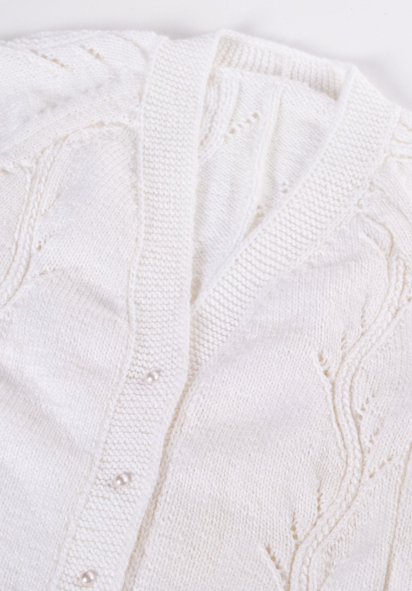 Handcrafted Knit Jacket - White () – von Straight Outta Cotton