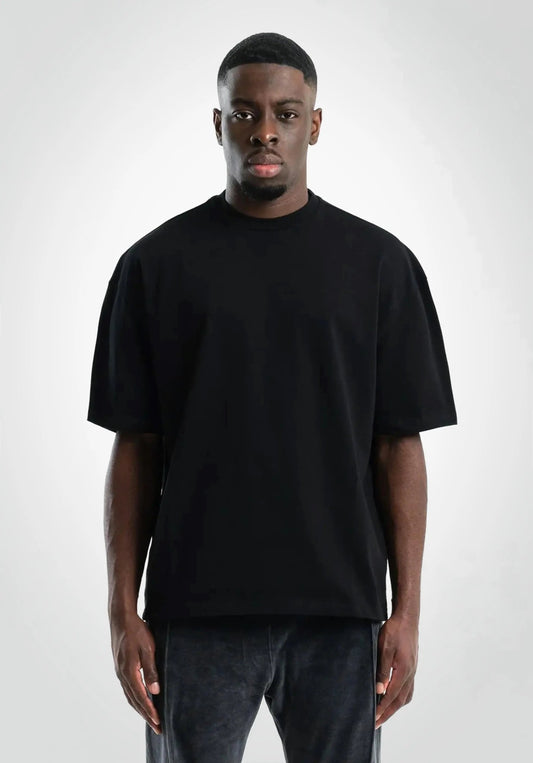 Heavy Oversize Tee - Black (Schwarz) – T-shirt's von Straight Outta Cotton