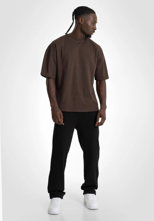 Heavy Oversize Tee - Brown (Braun) – T-shirt's von Straight Outta Cotton