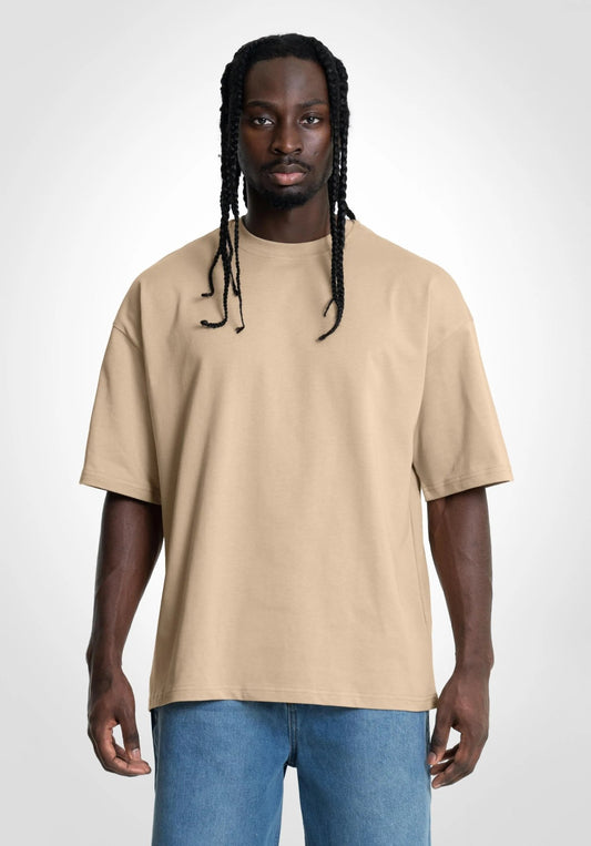 Heavy Oversize Tee - Light Mocca (Beige) – T-shirt's de Straight Outta Cotton