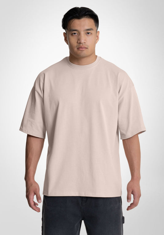 Heavy Oversize Tee - Peach Latte (Peach Latte) – T-shirt's von Straight Outta Cotton