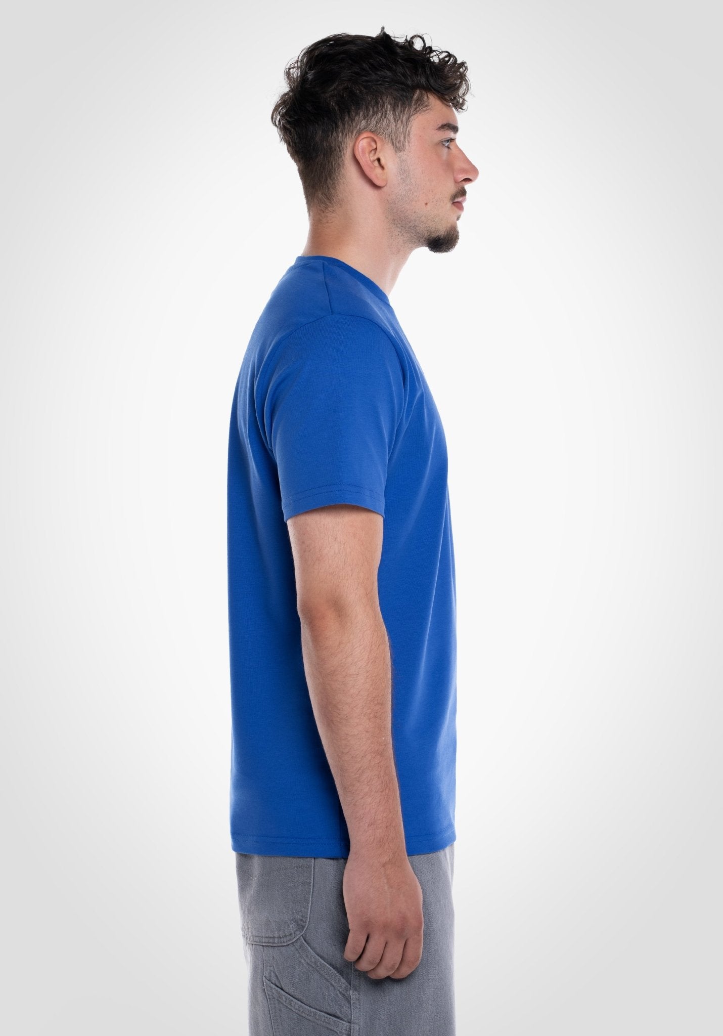 Heavy Regular Fit Tee - East Blue (Blau) – von Straight Outta Cotton