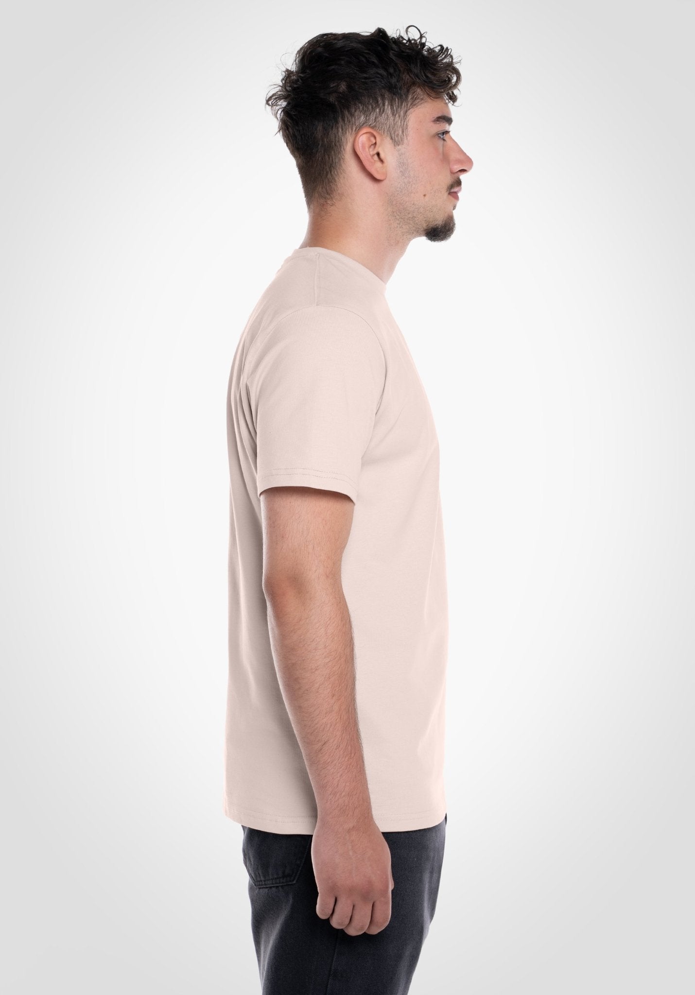 Heavy Regular Fit Tee - Peach Latte (Peach Latte) – von Straight Outta Cotton