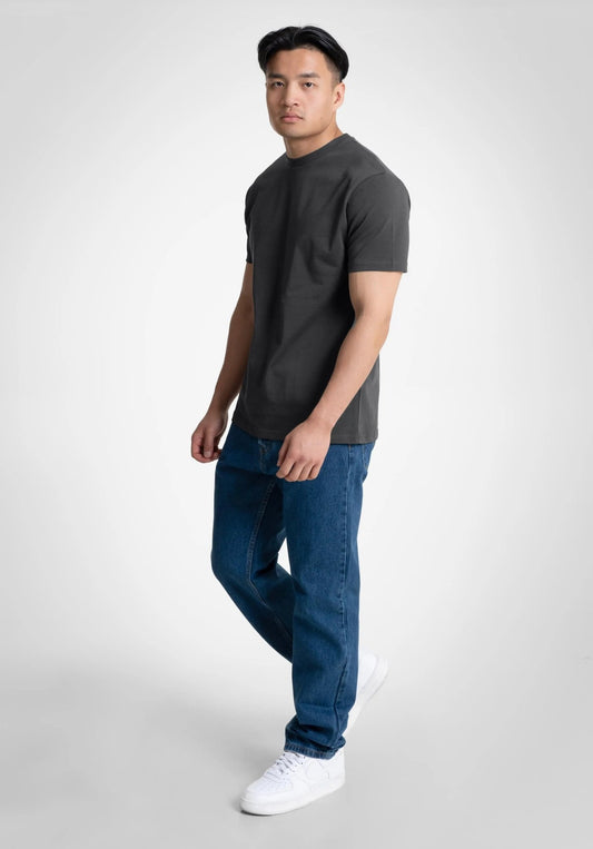 Heavy Regular Fit Tee - Slate Grey () – von Straight Outta Cotton