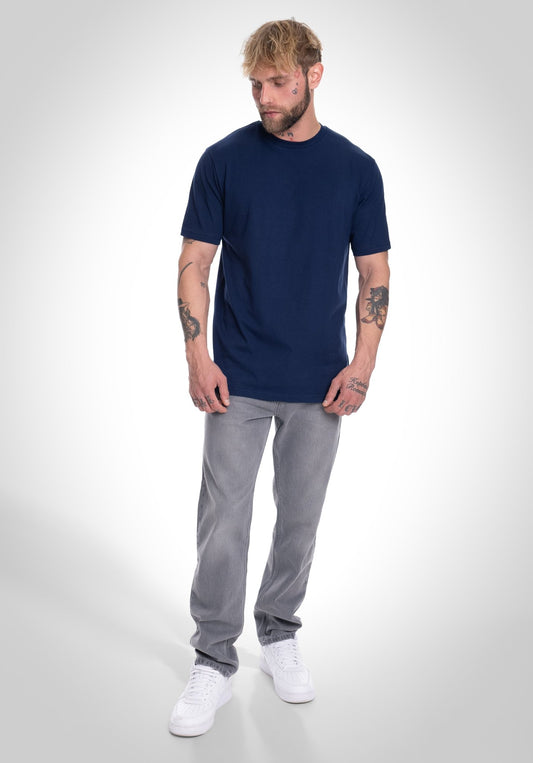 Heavy Regular Fit Tee - Slate Navy (Marineblau) – von Straight Outta Cotton