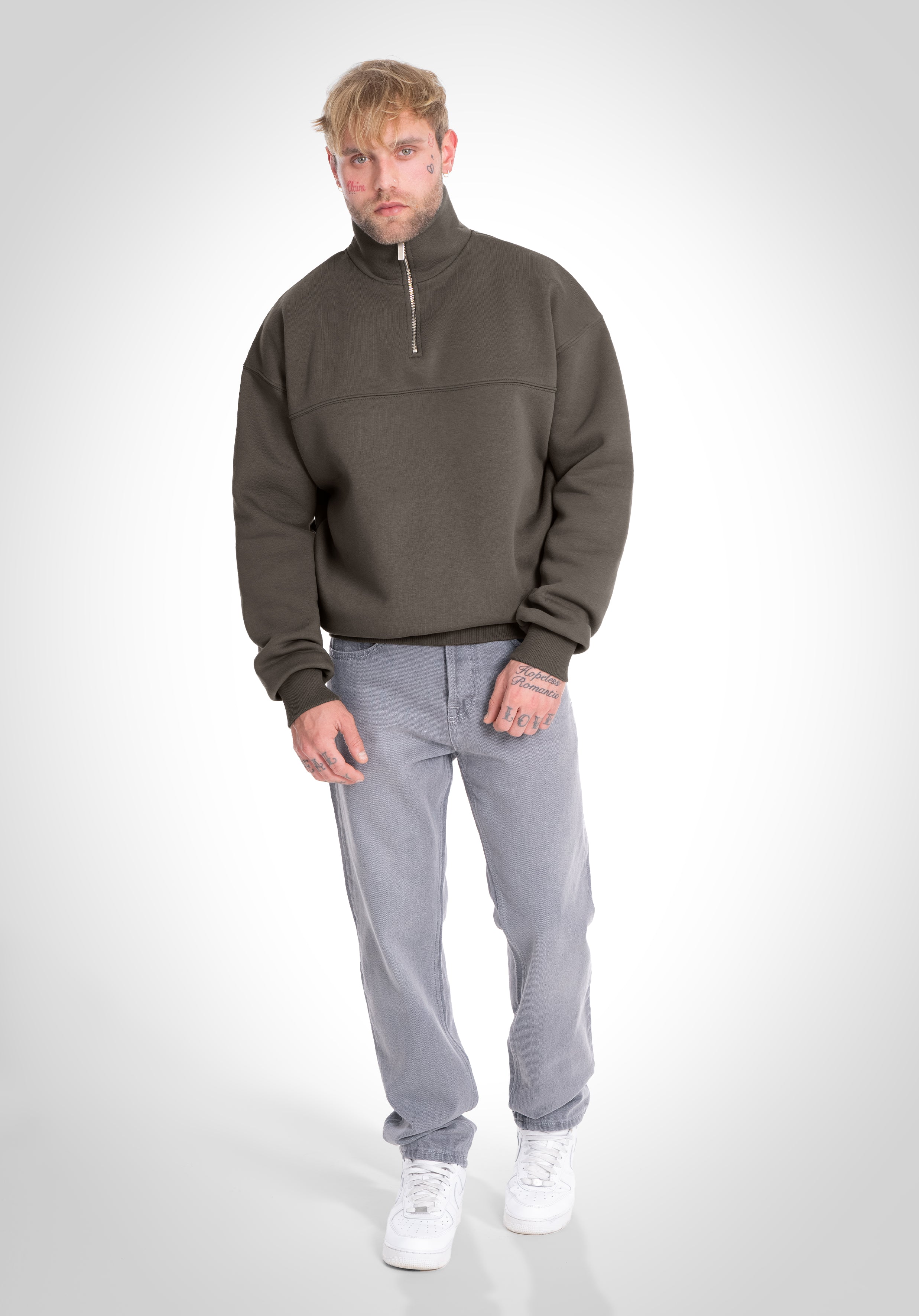 Half Zip - Olive