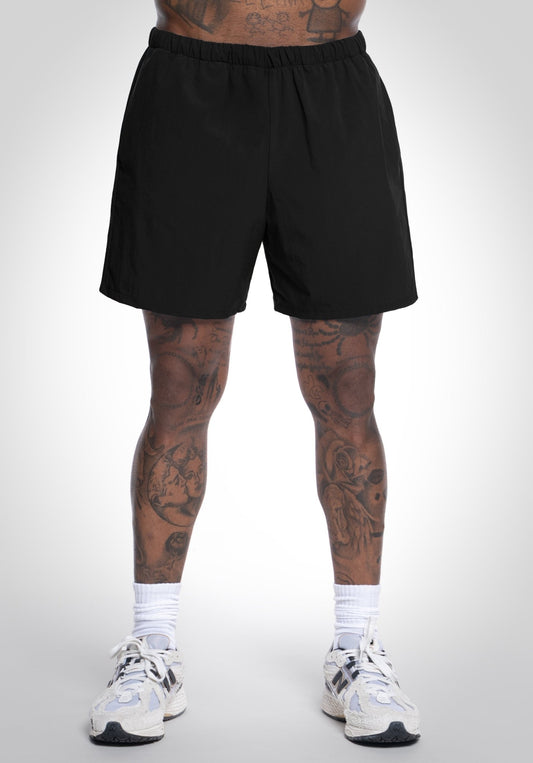 Nylon Shorts - Black (Schwarz) – Shorts von Straight Outta Cotton