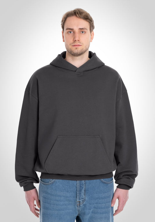 Oversize Hoodie - 500 GSM French Terry 100% Cotton - Slate Grey (Grau) – Hoodies von Straight Outta Cotton