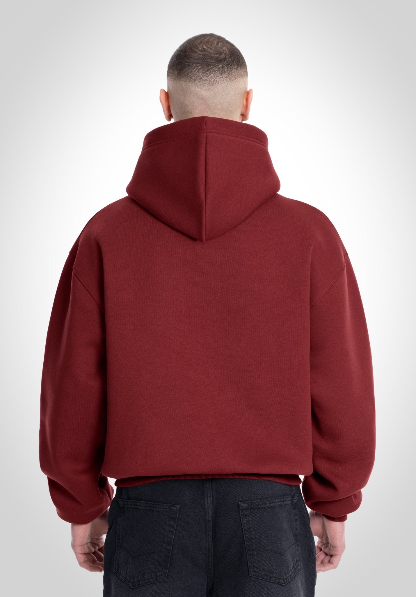 Oversize Hoodie Bordeaux Red () – Hoodies von Straight Outta Cotton
